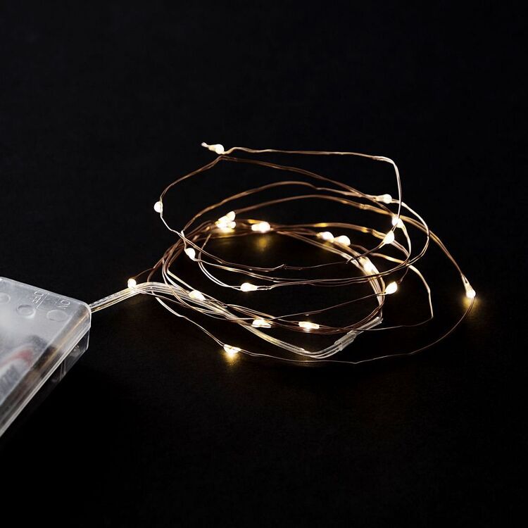 Bud LED String Of 20 Lights Copper