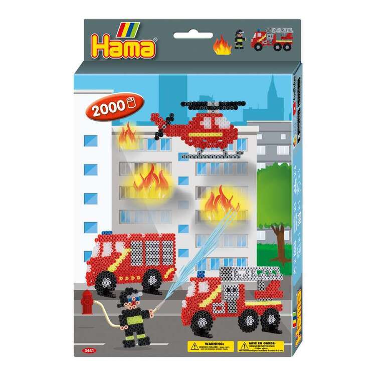 Hama Fire Fighter Boxed Gift Set Multicoloured Small