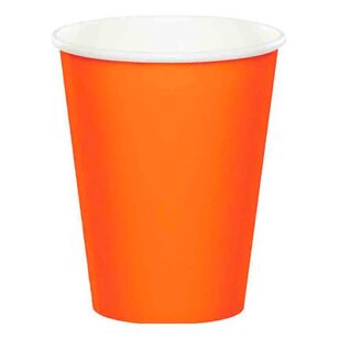 Amscan Sunkissed Orange Paper Cups 24 Pack Sunkissed Orange