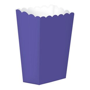 Amscan Small Purple Popcorn Box Purple Small