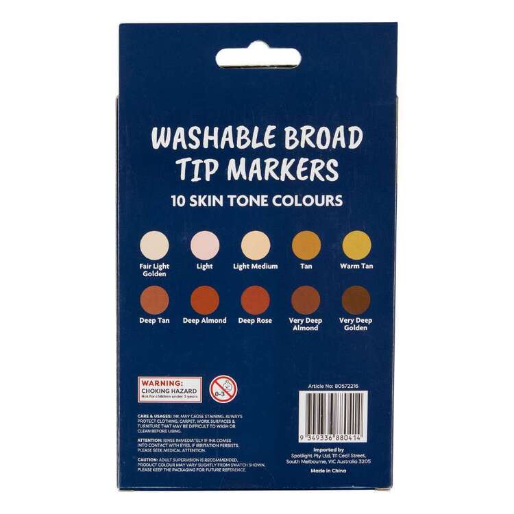 Club House Broad Tip Marker 10 Pack Multicoloured