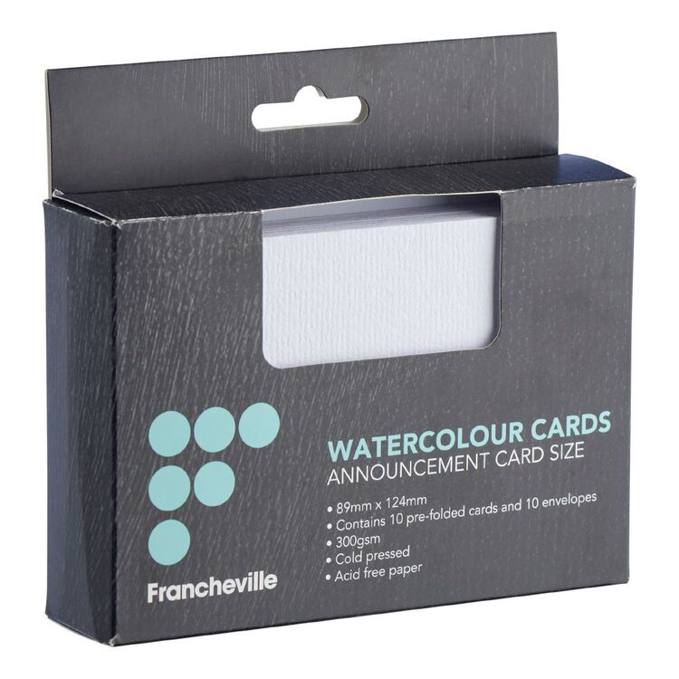 Francheville 89 x 124 mm Watercolour Cards 10 Pack