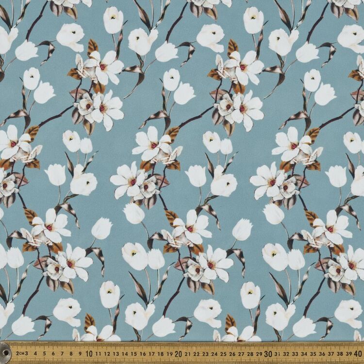 Floral Printed 148 cm Manhattan Scuba Crepe Fabric