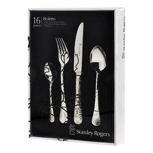 Stanley Rogers Bolero 16 Piece Cutlery Set Silver