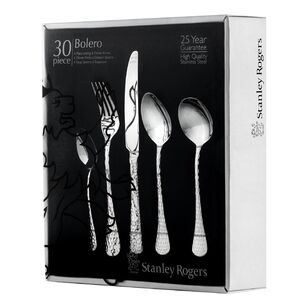 Stanley Rogers Bolero 30 Piece Cutlery Set Silver
