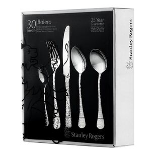 Stanley Rogers Bolero 56-Piece Stainless Steel Cutlery Set – Complete Flatware For 8+ People