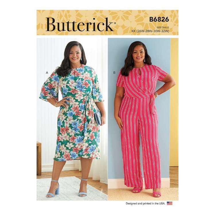 Butterick B6826 Women's Dress & Jumpsuit