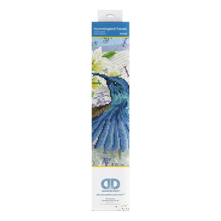 Diamond Dotz Hummingbird Travels Kit Multicoloured 30 x 30 cm