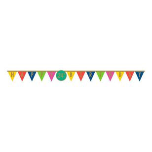 Amscan Happy Dots Jumbo Add Any Age Letter Banner Multicoloured