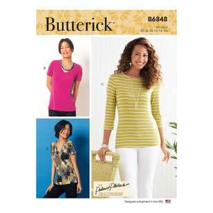 Butterick B6848 Misses' T-Shirts & Tank Top