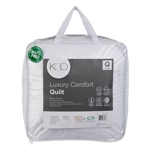 KOO Luxury Comfort Quilt White King