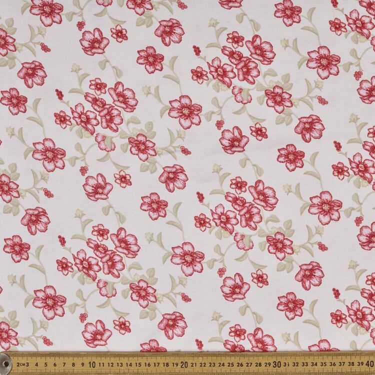 Floral Printed 112 cm Organic Cotton Jersey Fabric