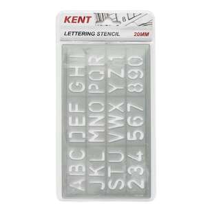 Kent Lettering Stencil 50 mm Multicoloured