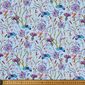 Swan Lake Floral All Over Printed 112 cm Cotton Fabric Light Blue 112 cm