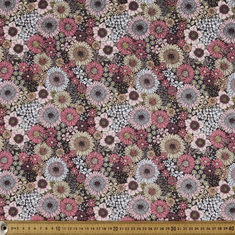 Full Bloom Printed 112 cm Pinwale Corduroy Fabric