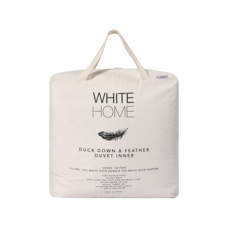 White Home 70% Duck Feather 30% Down Quilt