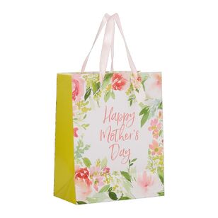 Spartys Mother's Day Medium Floral Gift Bag Multicoloured Medium