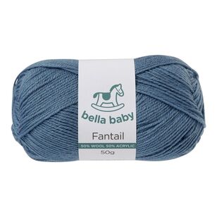 Bella Baby Fantail Merino Blend 4 Ply Yarn Blue