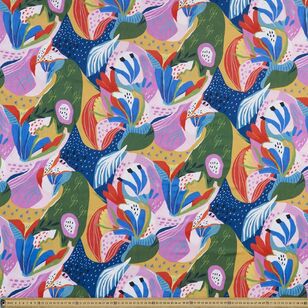 Anna Manolatos Tropical Printed 135 cm Rayon Fabric Multicoloured 135 cm