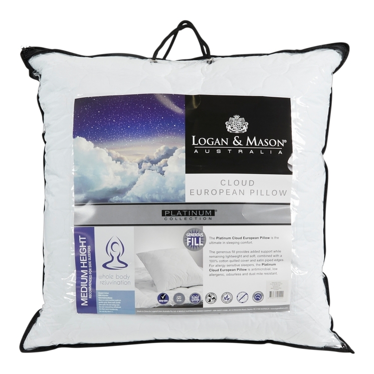 Logan &amp; Mason Platinum Cloud European Pillow
