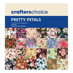 Crafters Choice Pretty Petals Paper Pad Pretty Petals 12 x 12 in