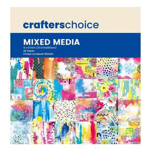 Crafters Choice Mixed Media Paper Pad Mixed Media 12 x 12 in