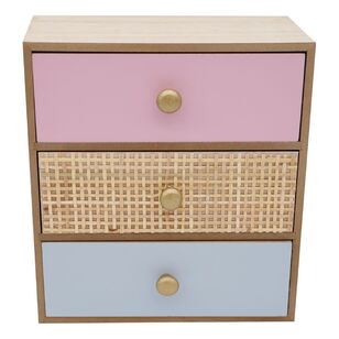 Ombre Home Perennial Breeze Trinket Drawers Pink 20 x 11 x 22 cm