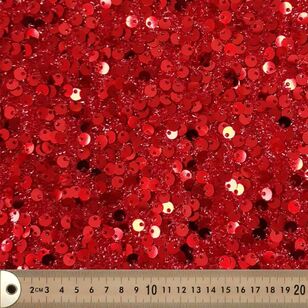 Retro Hoop 123 cm Sequin Fabric Red 123 cm