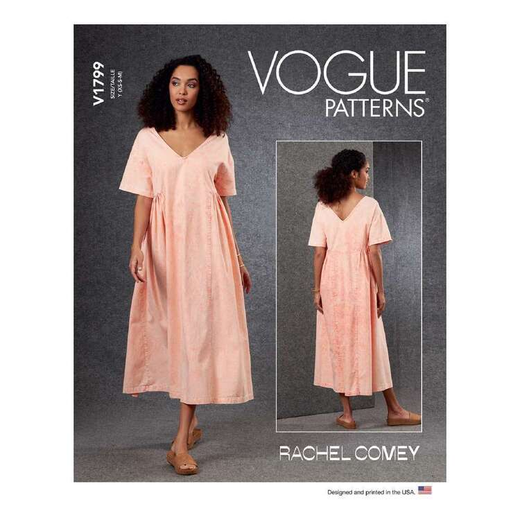 Vogue V1799 Misses' Loose Fitting Dress Pattern by Rachel Comey Vogue V1799 Misses' Loose Fitting Dress Pattern by Rachel Comey