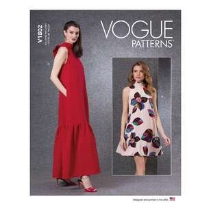 Vogue V1802 Misses' Dresses 6 - 10