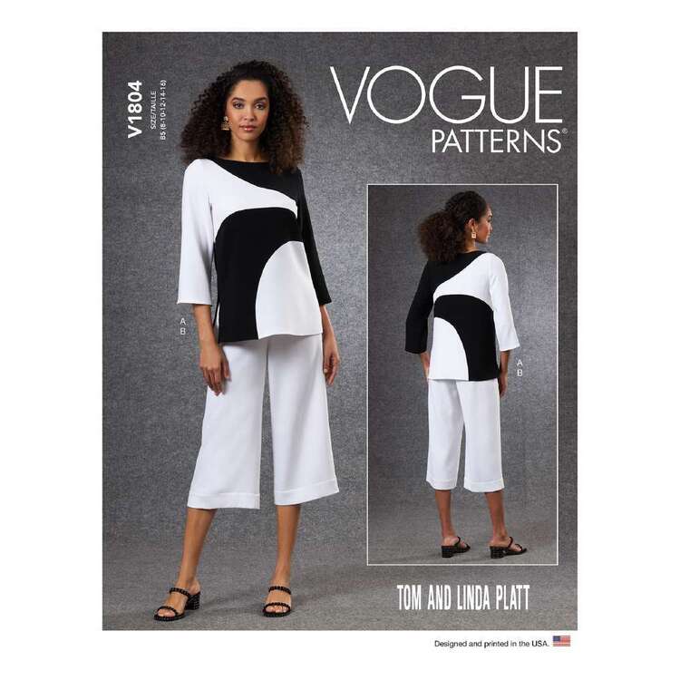 Vogue V1804 Misses' Tunic & Pants