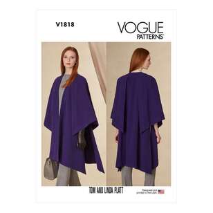 Vogue V1818 Misses' Cape X Small - XX Large