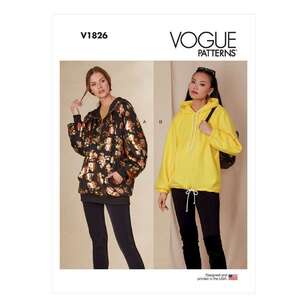 Vogue V1826 Misses' Sweatshirts X Small - XX Large