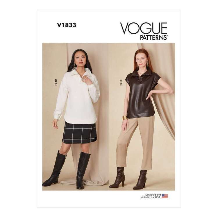 Vogue V1833 Misses' Top, Skirt and Pants
