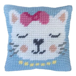 Lady Bird Designs Kitten Purr Tapestry Cushion Kit Kitten Pur