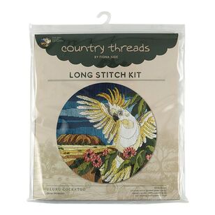 Country Threads Uluru Cockatoo Long Stitch Kit Multicoloured