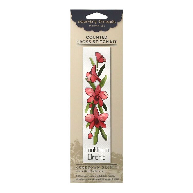 Country Threads Cooktown Orchard Bookmark Cross Stitch Kit