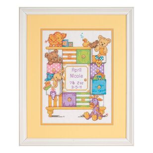 Dimensions Baby Drawers Record Cross Stitch Kit Multicoloured 23 x 30 cm