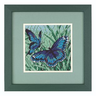 Dimensions Butterfly Duo Cross Stitch Kit Multicoloured 13 x 13 cm