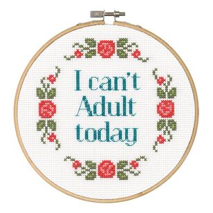 Dimensions Can't Adult Cross Stitch Kit Multicoloured 15 cm
