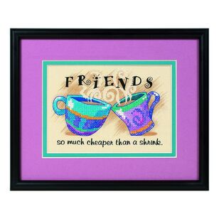 Dimensions Friends Cross Stitch Kit Multicoloured 18 x 13 cm