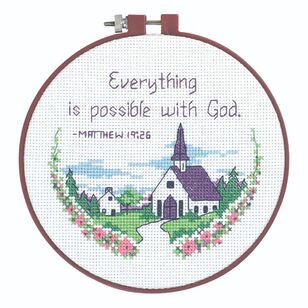 Dimensions Everything Possible Cross Stitch Kit Multicoloured 15 cm