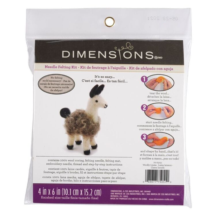 Dimensions Llama Needle Felting Kit