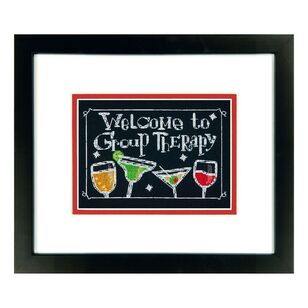 Dimensions Group Therapy Cross Stitch Kit Multicoloured 18 x 13 cm