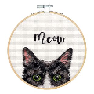 Dimensions Meow Cross Stitch Kit Multicoloured 15 cm