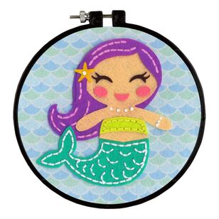 Dimensions Mermaid Swim Felt Applique Kit Multicoloured 15 cm