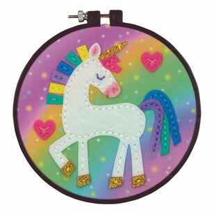 Dimensions Unicorn Felt Applique Kit Multicoloured 15 cm