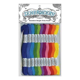 Dimensions Zen Rainbow Skein Thread 12 Pack Multicoloured
