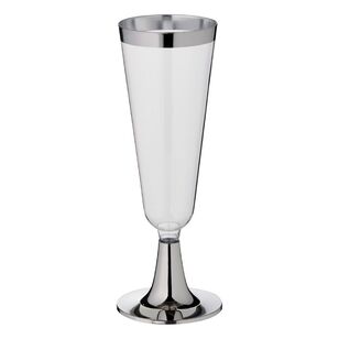 Alpen Champagne Glass With Silver 12 Pack Clear 145mL