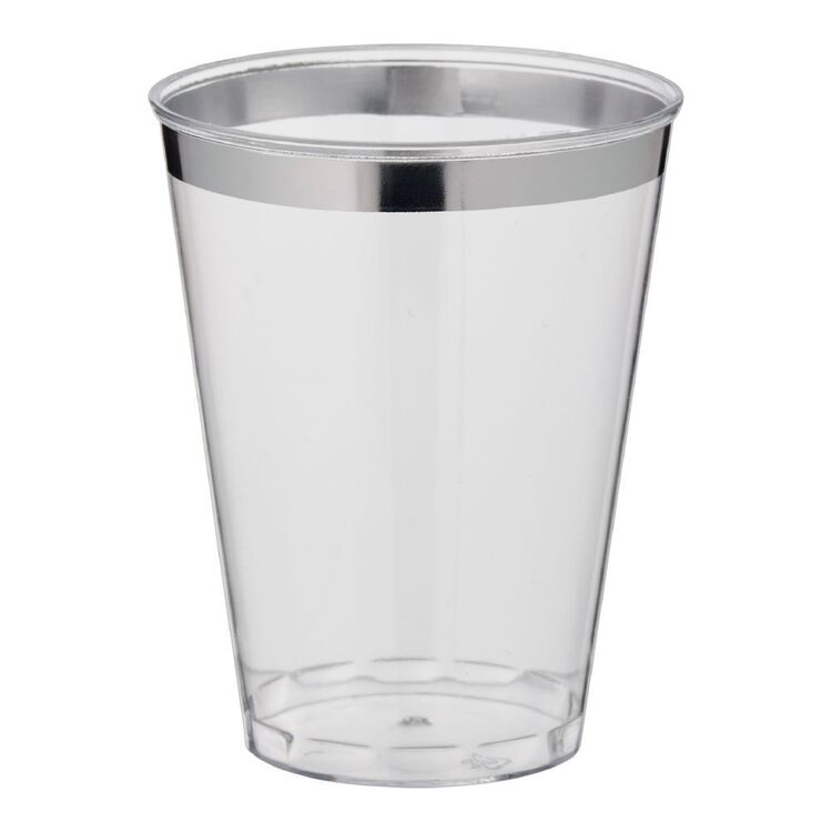 Alpen Tumbler Glass With Silver 12 Pack